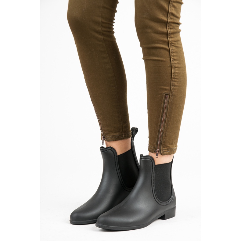 Vices New Collection Svarta gummistövlar, skruvstäd 1