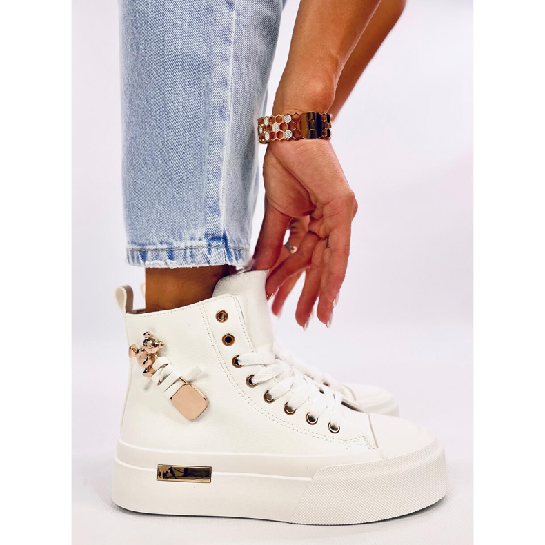 Abba White high-top sneakers vit 1