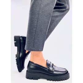 Rimet Svarta plattformsmockasiner 2