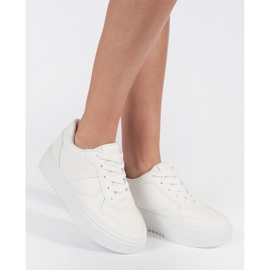 Vita plattformssportskor för kvinnor 1