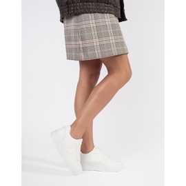 Vita plattformssportskor för kvinnor 2