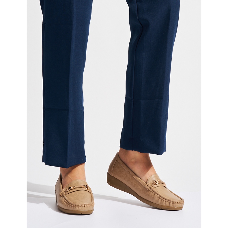 Beige dammockasiner med dekoration 1