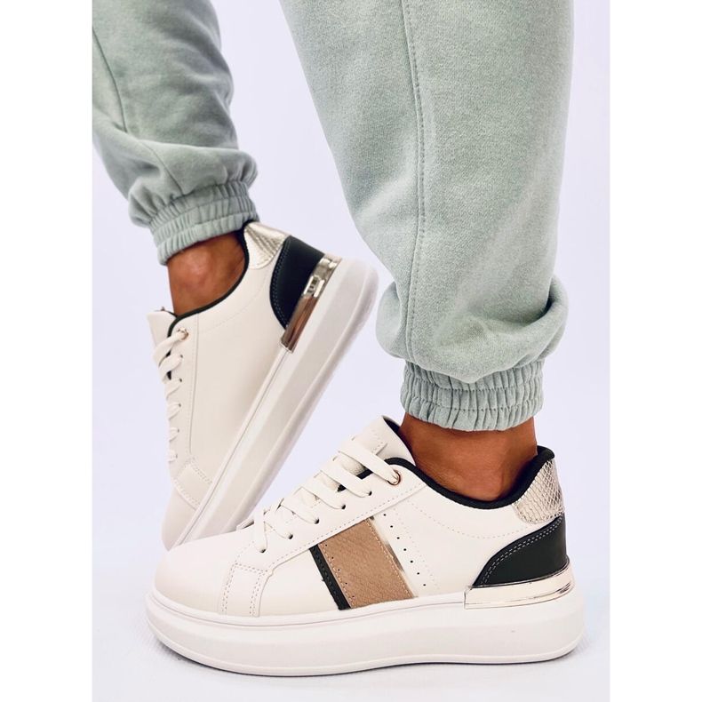 Holms plattformssneakers beige 1