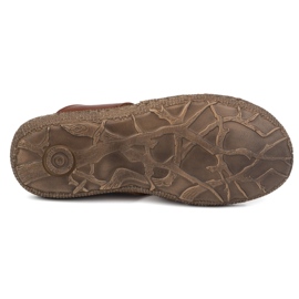 Kampol Flip-flops i läder i läder 201/14 brun 6