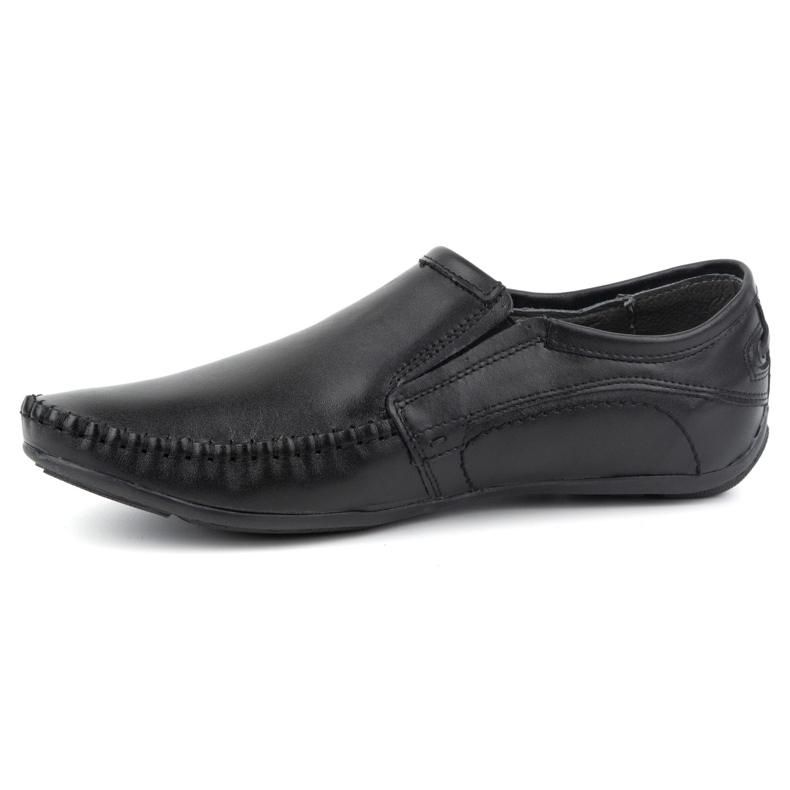 Olivier Slip-on mockasiner i läder för män 4206 svart 1