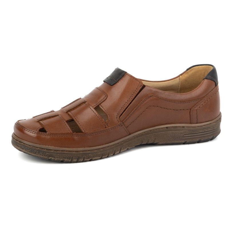 Kampol Herrskor i läder 86KAM, brun narv 1