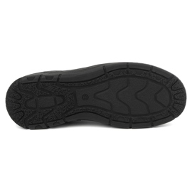 Kampol Casual slip-on skor i läder för män 58KAM, svart 5