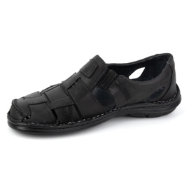 Olivier Slip-on skor i sommarläder för män 902MP Summer black svart 1