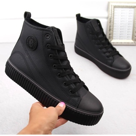 Svarta isolerade high-top sneakers Big Star OO274790 1