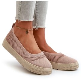 News Slip-on Platform Sneakers för kvinnor, rosa 4