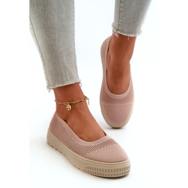 News Slip-on Platform Sneakers för kvinnor, rosa 2