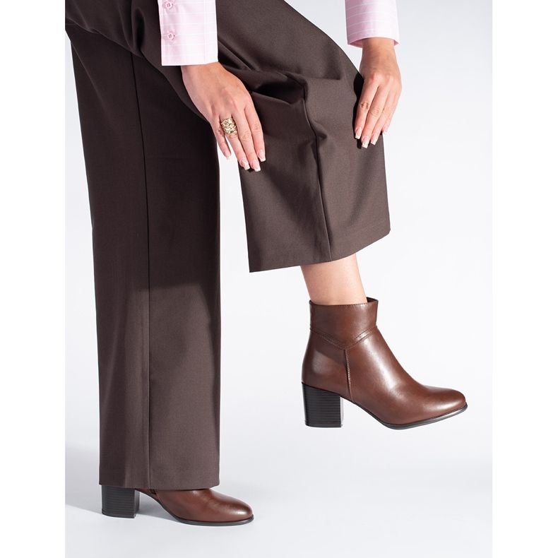 Bruna högklackade ankelboots från Sergio Leone 2