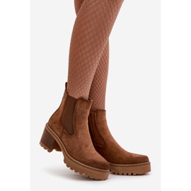 Isolerade damstövlar på hög klack Eco Mocka Brun Irissinae 1