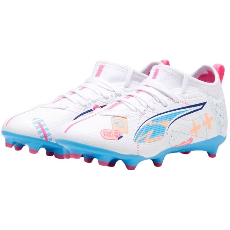 Puma Ultra 5 Match Vol. Up FG/AG 108065 01 fotbollsskor vit 2