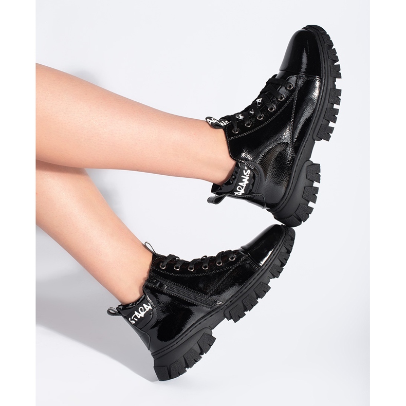 Svarta ankelboots för damer från Sergio Leone 1