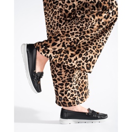 Svarta loafers på plattformen 2