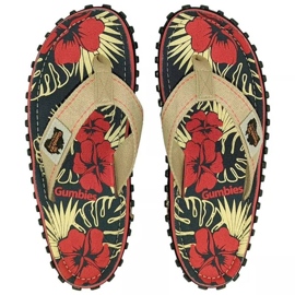 Gumbies Islander Denim Hibiscus flipflops GU-FFISL109 mångfärgad 1