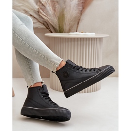 Dam Isolerade Eco Läder Sneakers Big Star OO274790 Svart 2