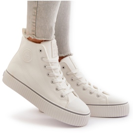Dam Isolerade Eco Läder Sneakers Big Star OO274788 Vit 12