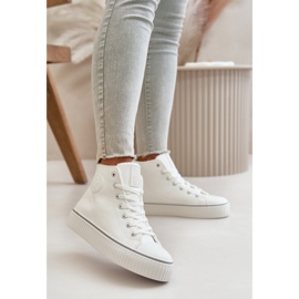 Dam Isolerade Eco Läder Sneakers Big Star OO274788 Vit 4
