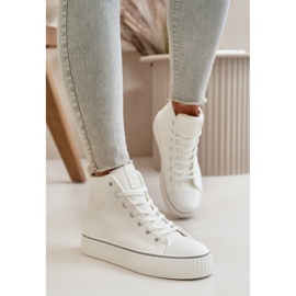 Dam Isolerade Eco Läder Sneakers Big Star OO274788 Vit 5