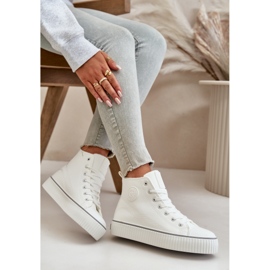 Dam Isolerade Eco Läder Sneakers Big Star OO274788 Vit 10