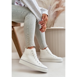 Dam Isolerade Eco Läder Sneakers Big Star OO274788 Vit 11