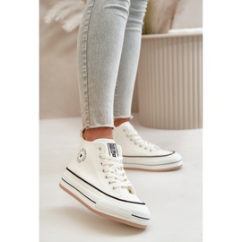 Isolerade damsneakers på Eco Leather Platform Big Star OO274061 Vit 9
