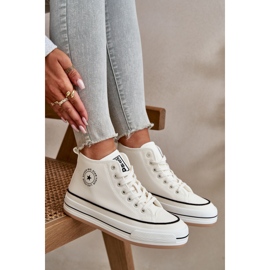 Isolerade damsneakers på Eco Leather Platform Big Star OO274061 Vit 2