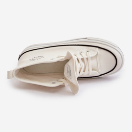 Isolerade damsneakers på Eco Leather Platform Big Star OO274061 Vit 4