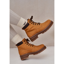 Isolerade stövlar för kvinnor Big Star OO274A288 Camel brun 2