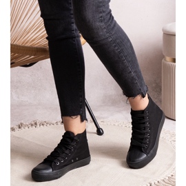 Svarta Raffie-sneakers med hög topp 1