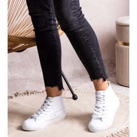 Vita Raffie-sneakers med hög topp 1