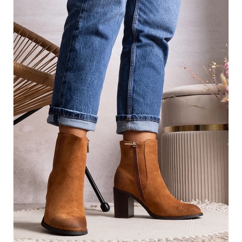 Bruna Fikriya högklackade stövlar 1