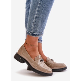 Lackmockasiner för damer Khaki Vinceza 58409 grön 1