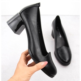 Svarta högklackade damskor Potocki 12545 1