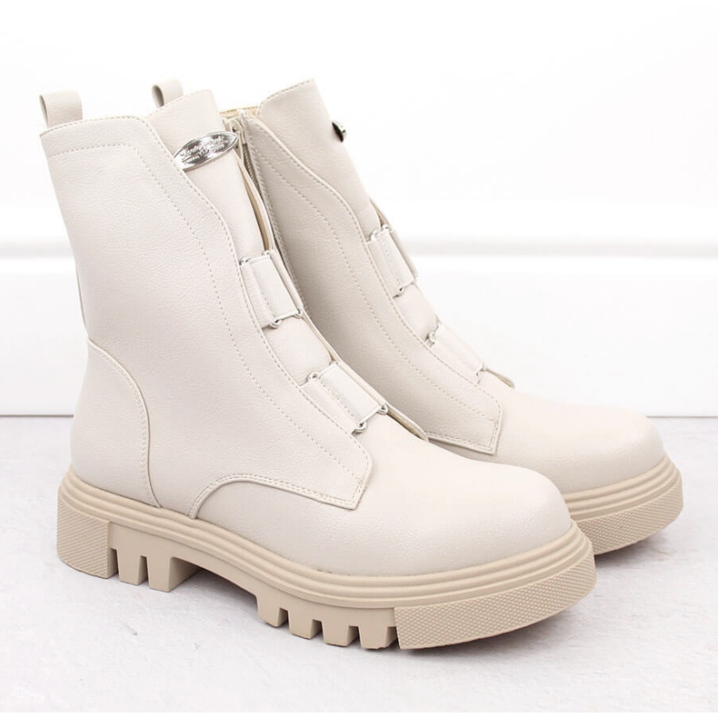 Beige dam ankelboots Jezzi RMR2150-19 2