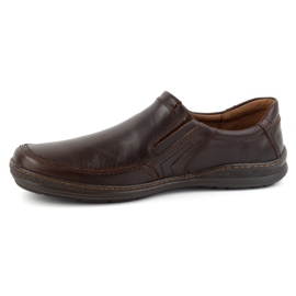 Olivier Läder slip-on skor för män 790MP brun 1