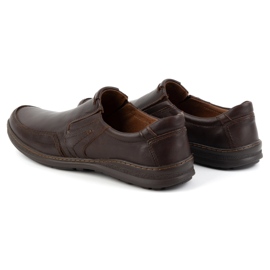 Olivier Läder slip-on skor för män 790MP brun 4