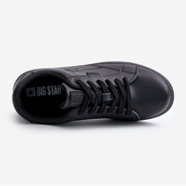 Sneakers för män gjorda av ekologiskt läder Big Star OO174021 Hi-Poly System Black svart 2