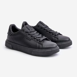 Sneakers för män gjorda av ekologiskt läder Big Star OO174117 Svart 1