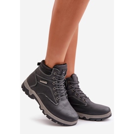 News Isolerade vandringsskor för män gjorda av ekologiskt läder, marinblå Neramia 1