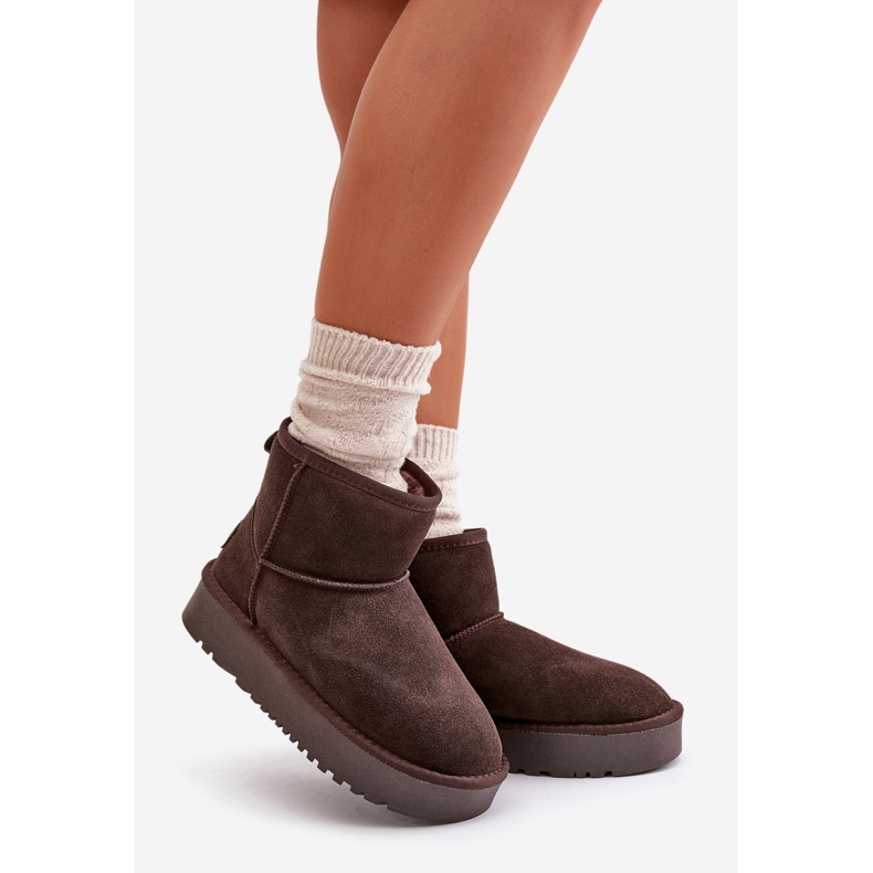 Dammocka Ankel Platform Snow Boots Brun Rianaella 1