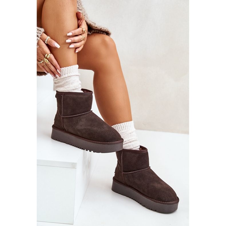 Dammocka Ankel Platform Snow Boots Brun Rianaella 2