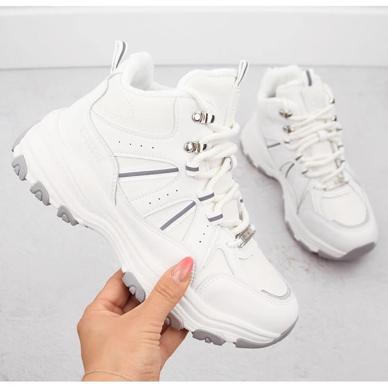 Isolerade höga stövlar, vita Big Star OO274A160 1