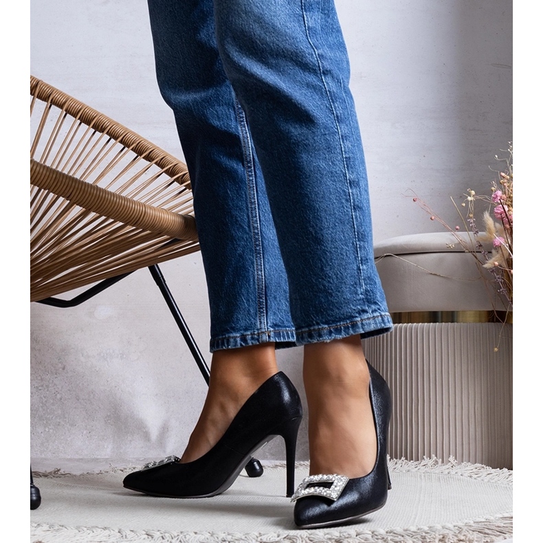 Tyson svarta glänsande klackar 1