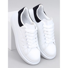 Berdine Whiteblack platåsneakers vit 1
