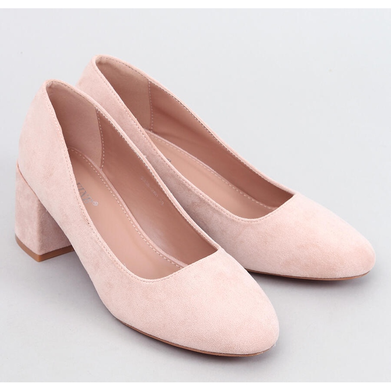 Fredette Beige bekväma hälpumps 1