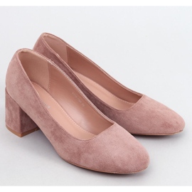 Fredette Khaki pumps med en bekväm klack beige 1