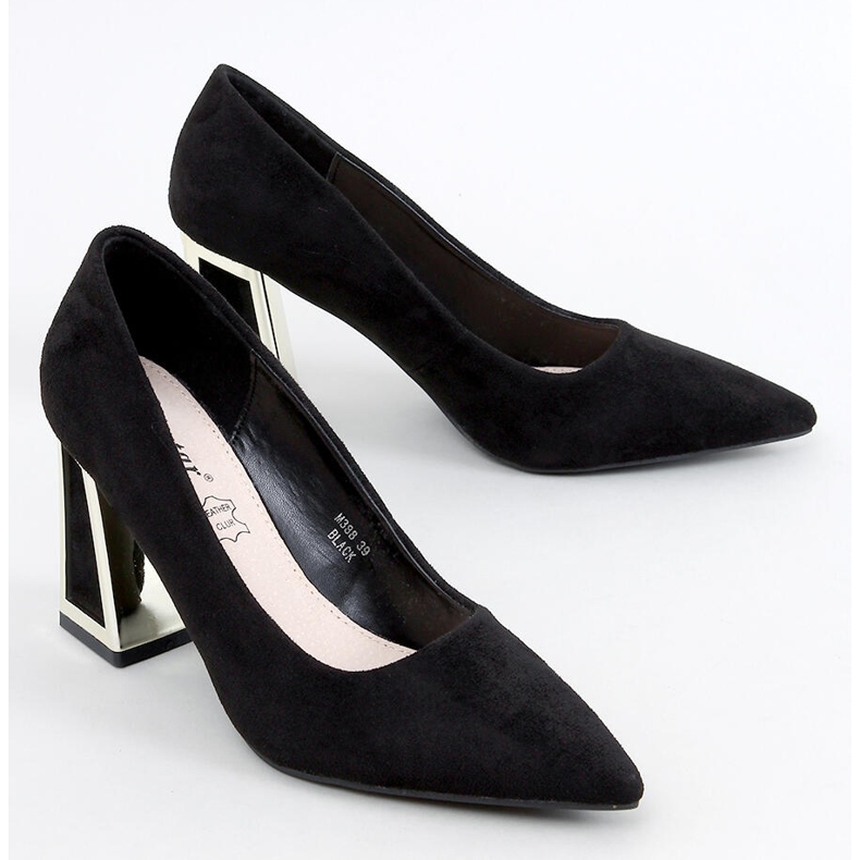 Constie Black geometriska hälpumps svart 1